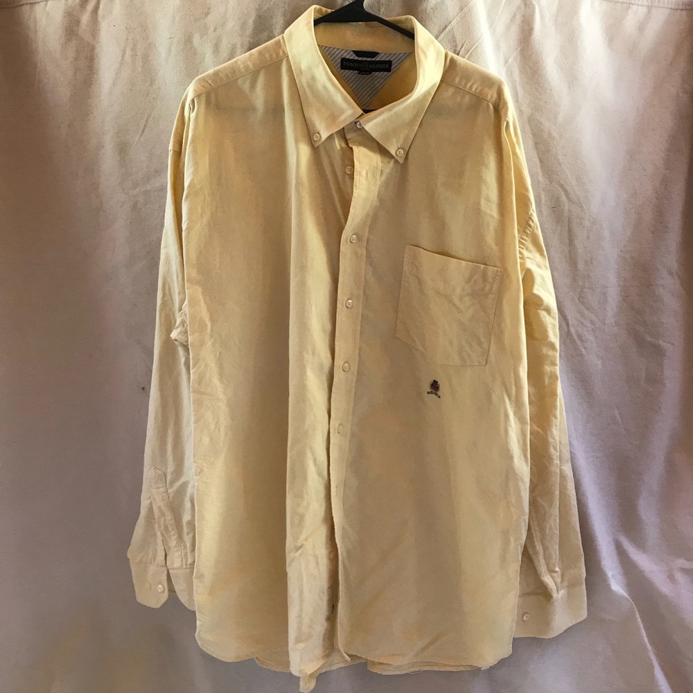 Butter Colored Button Up Shirt